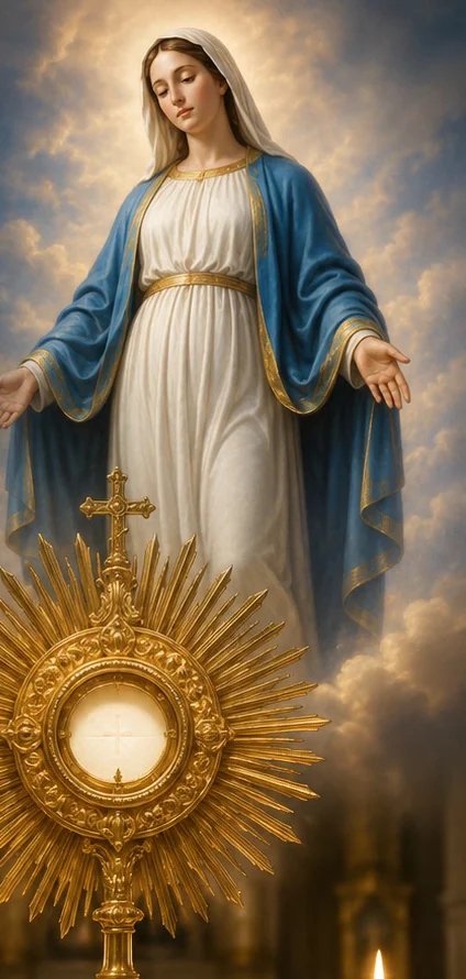 Our Lady and the Blessed Sacrament exposed &mdash; 24 Hours of Eucharistic Adoration for the Feast of the Assumption, St Agnes&rsquo; Church, Belfast
