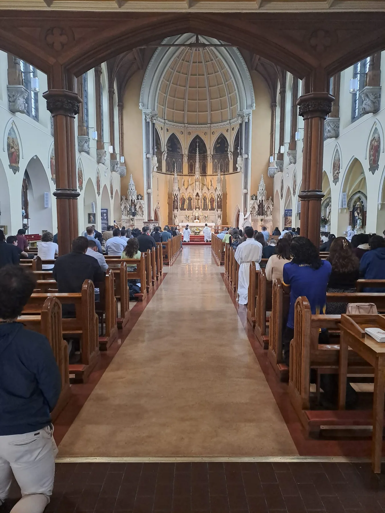 St Mary of the Angels, Church Street, filling for the afternoon