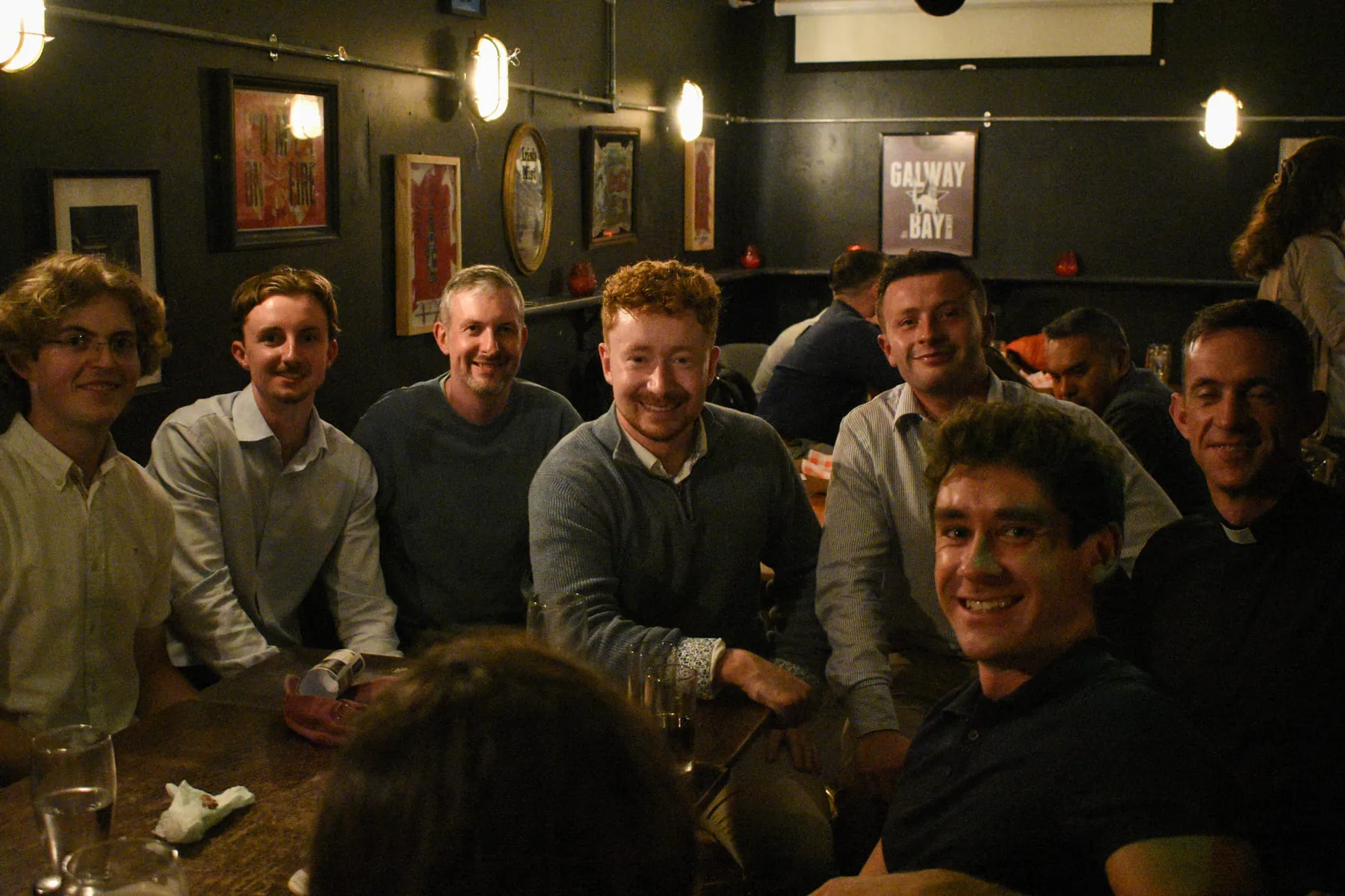 Attendees together at the social afterwards