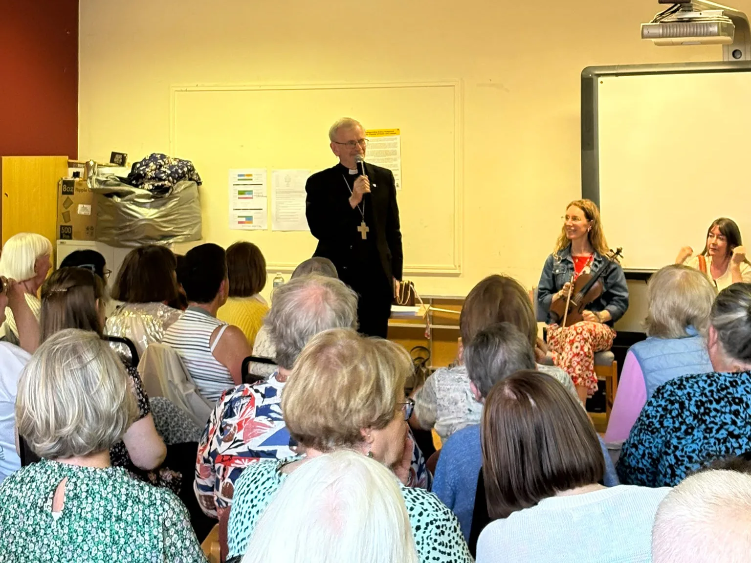 Bishop Alan McGuckian speaking at The Story of Ireland, St Paul's Pastoral Centre