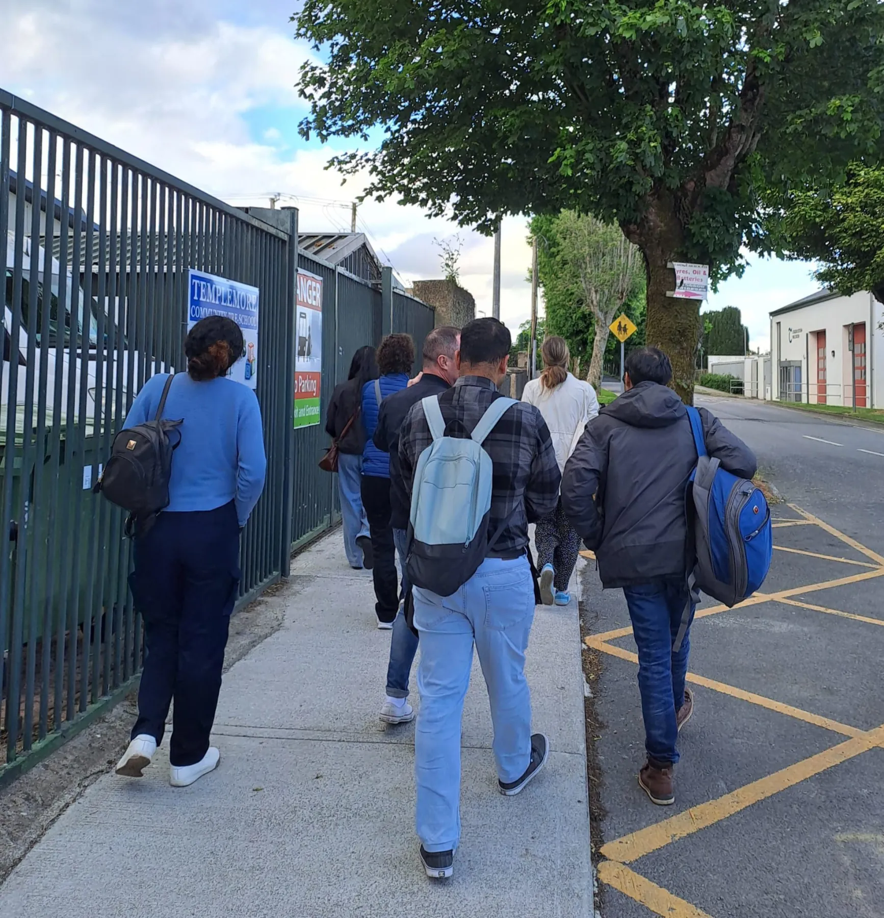 Legionaries walking through Templemore
