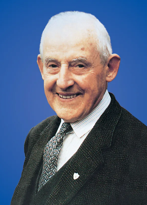 Colour portrait of the Servant of God Frank Duff, founder of the Legion of Mary