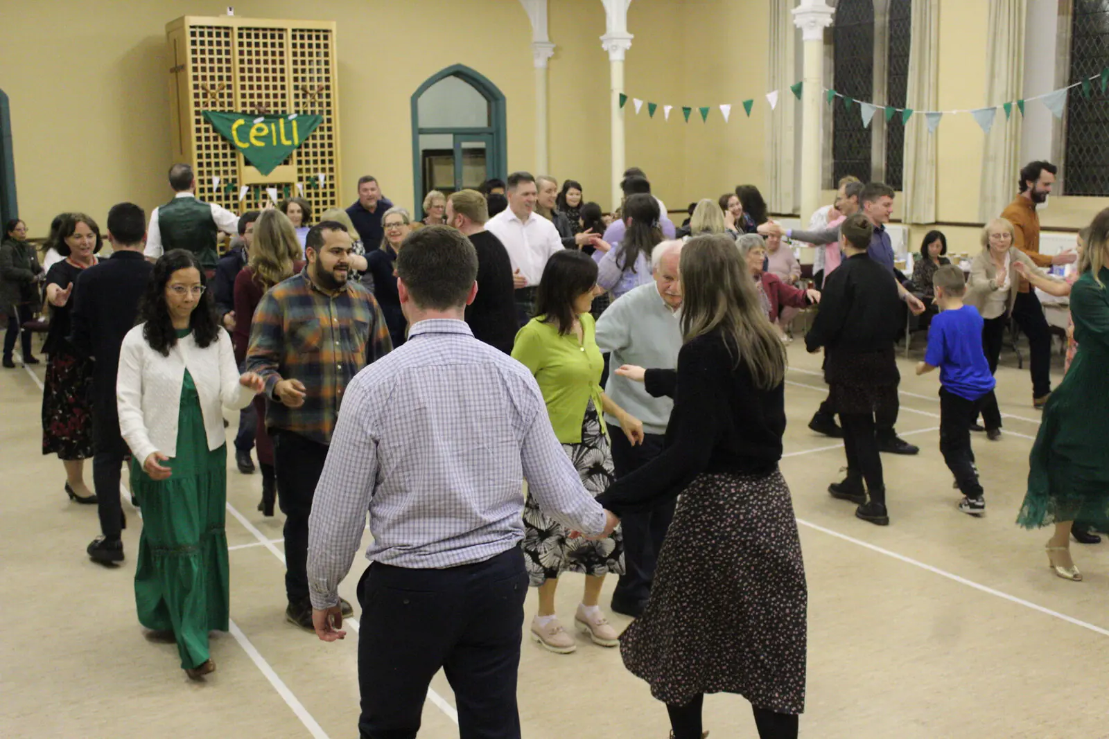Community dancing at Ceili