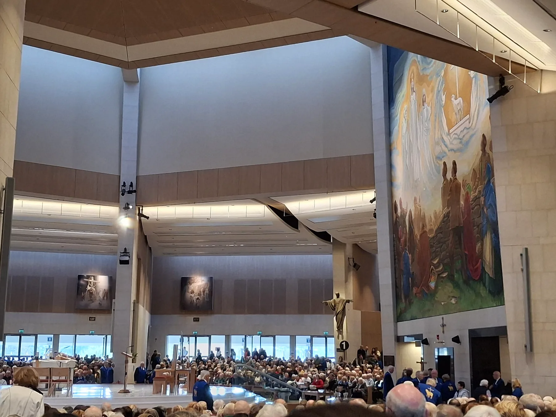The Basilica of Our Lady, Queen of Ireland, full for the pilgrimage Mass