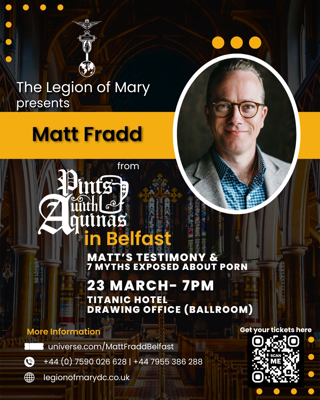 Matt Fradd in Belfast